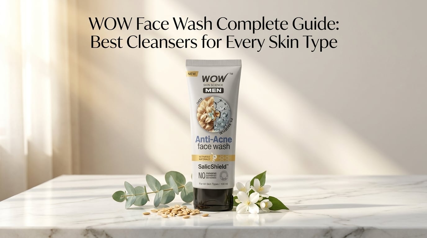 WOW Face Wash ಸಂಪೂರ್ಣ ಮಾರ್ಗದರ್ಶಿ: ಪ್ರತಿಯೊಂದು ಚರ್ಮದ ಪ್ರಕಾರಕ್ಕೆ ಅತ್ಯುತ್ತಮ ಕ್ಲೆನ್ಸರ್ಗಳು