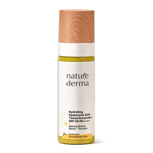 Hydrating Hyaluronic Acid Tinted Sunscreen SPF 50 PA++++ with Natural Biome-Boost™ Solution - 50 ml